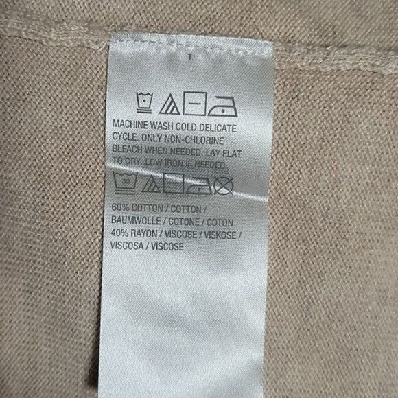 NWOT Isaac Mizrahi Open Front Peplum Cardigan Sz XS - Picture 9 of 12